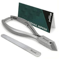 Blizzard Heavy Duty Toe Nail Clippers with Moon Head - 14cm for Thick Nails, Ingrown & Hard Toenails - German Steel Podiatry Tool, Smooth Handles