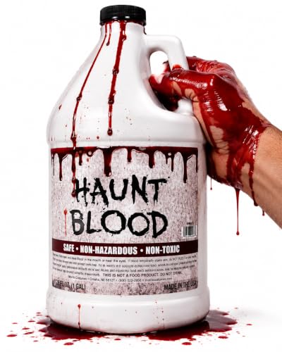 Gallon Fake Blood for SFX Makeup - Hollywood-Grade, Washable Special Effects Liquid