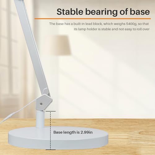 Desktop Base of LED Half Moon Light for Nail Desk (White)