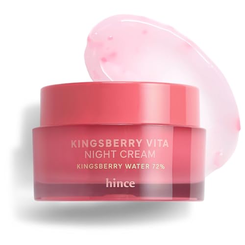 HINCE KINGSBERRY Vita Night Cream - Glass Skin Hydrating Moisturizer with Niacinamide - Korean Dullness & Pore Care, 1.69 fl oz