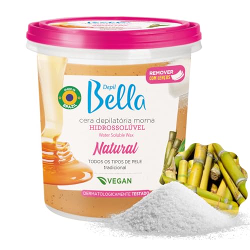 Depil Bella Brazilian Sugar Wax - 45.86 oz Organic Hair Removal Wax for All Skin Types