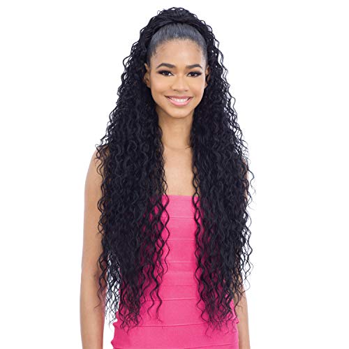 Freetress Equal Synthetic Ponytail CRUSH GIRL 36" Jet Black - Drawstring Hair Extension