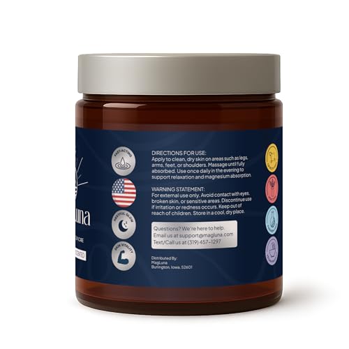 Magnesium Cream ? 3.8 oz | Relaxing Magnesium Lotion for Sleep Support, Muscle Recovery & Tension Relief | Fast-Absorbing, Non-Greasy, Natural Skincare (Unscented)