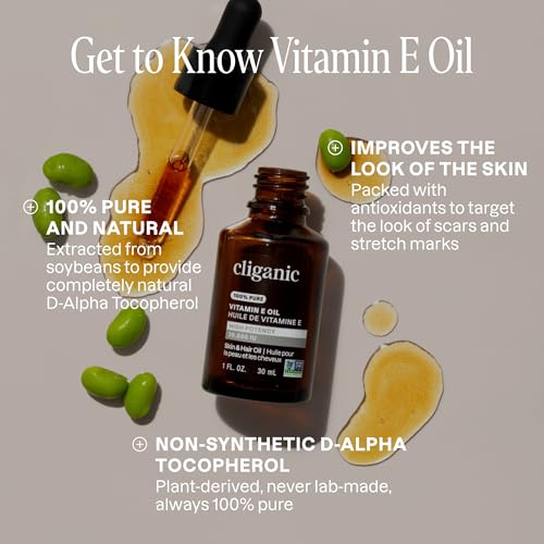 Vitamin E Oil 4 Fl Oz for Skin, Hair & Nails - Deep Nourishing Moisturizer