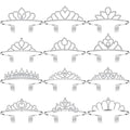 Remuuly 12 Pcs Silver Crystal Tiara Crowns for Women & Girls - Elegant Hair Accessories