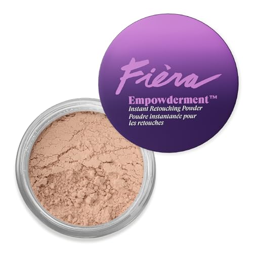 Fièra Empowderment Finishing Powder - Medium Shade Talc-Free Blurring & Soft-Matte Setting Powder for Mature Skin - 0.2 OZ - Variation of THIS listing