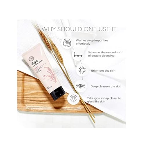 BETT Cleansing foam 150ml with Rice Water for Brighten the Skin | Soap Wort for Deep Cleansing |Moringa Oil for Moisturization | Face Wash for Men and Women