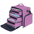 Large Makeup Bag Organizer with 3 Removable Pouches - Purple - Travel & Home Storage