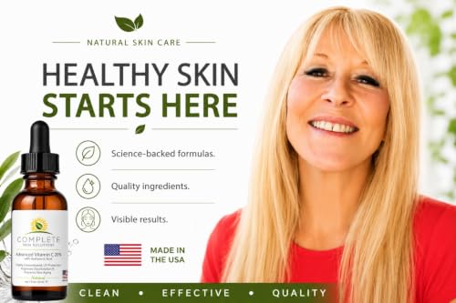 Vitamin C E Serum with Ferulic Acid - Anti-Aging Skin Care, 1 oz