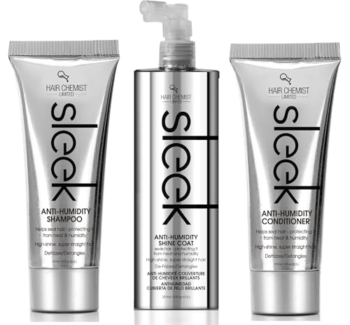 Anti-Humidity Shampoo & Conditioner Set for Frizz Control - 3 Piece 8oz