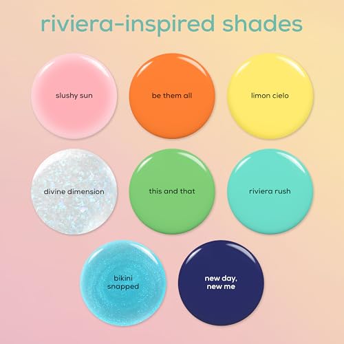 essie Nail Polish, Salon-Quality Blue Nail Polish, Riviera Rush, Vegan, Riviera Rush, 0.46 Fl Oz