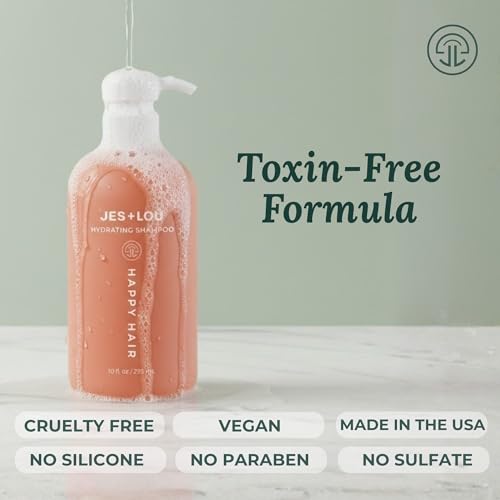 Jess & Lou Sulfate Free Hydrating Shampoo - 10 oz, Vegan & Paraben-Free