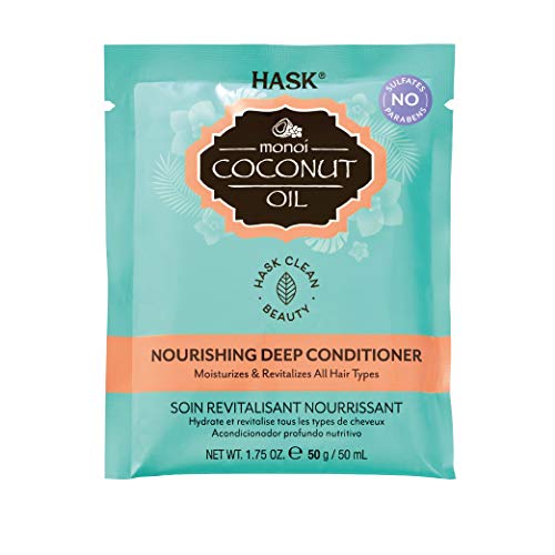 HASK Hydrate Coconut Oil Deep Conditioner 1.75 oz Pack of 12 - Nourishing Hair Treatment