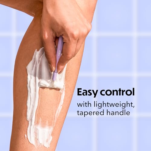 Disposable Women's Razors with 2 Blades & Pastel Handles - Pack of 10