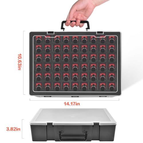 Black Nail Polish Holder & Organizer Case for 54 Bottles - 1 Pack