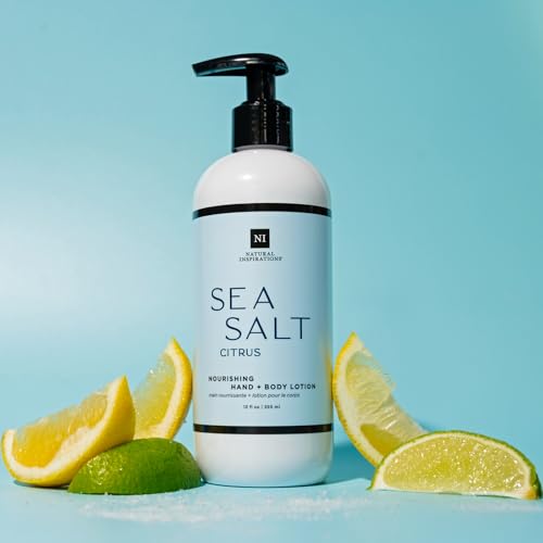 Natural Inspirations Sea Salt Citrus Nourishing Hand & Body Lotion 12oz - Lock in Moisture