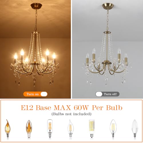 Gold Crystal Chandeliers for Dining Room Modern Ceiling Light Fixture - Variation of THIS listing