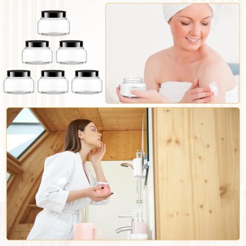 8oz Clear Plastic Body Scrub Jars with Leak-Proof Lids - 30 Pack