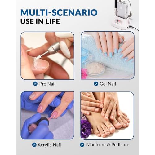 Professional Manicure Pedicure Set Nail Clippers Kit with Cuticle Trimmer Nail File Scissors & Grooming Tools in Portable Leather Travel Case for Men & Women White