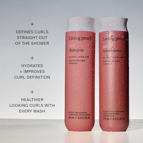 Living Proof Curl Shampoo 8 Fl Oz - Strengthens & Defines Wavy, Curly, Coily Hair