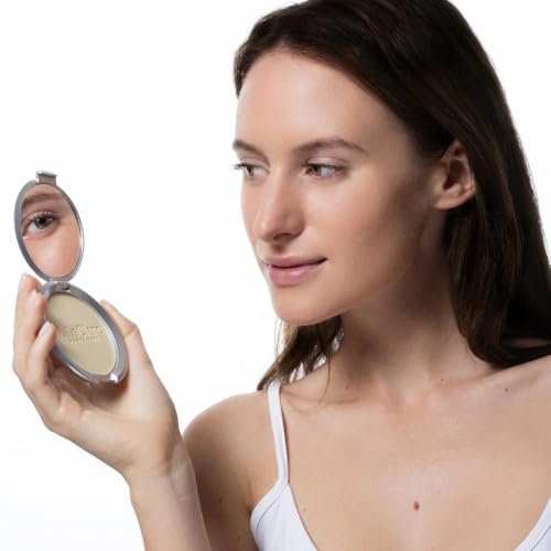 T.LeClerc Rice Compact Powder ? Anti-Aging Pressed Powder with Brown Rice Ferment ? Long-Lasting Natural Matte Finish ? Moisturizing | Non-Comedogenic Face Powder (DOR?, 9G)