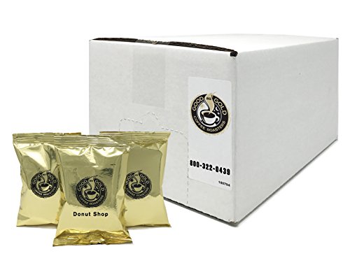 Donut Shop Coffee Pouches - Good As Gold Medium Roast Arabica, Pack of 40 2oz