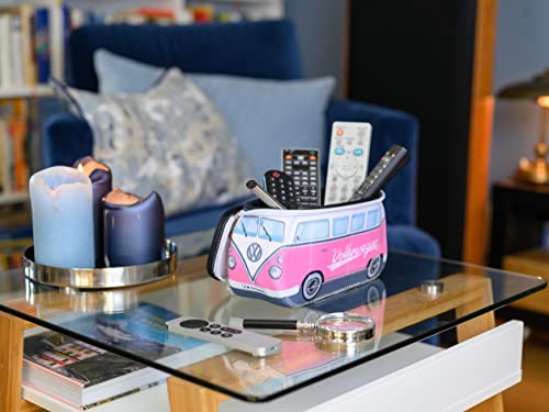 Small VW T1 Bus Camper Toiletry Bag Cosmetic Case - Pink, Water-Resistant, Travel-Friendly