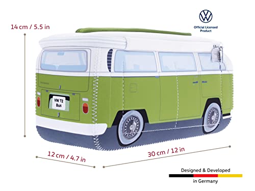 Large Green VW T2 Bus Camper Toiletry Bag - Waterproof Neoprene Cosmetic Case