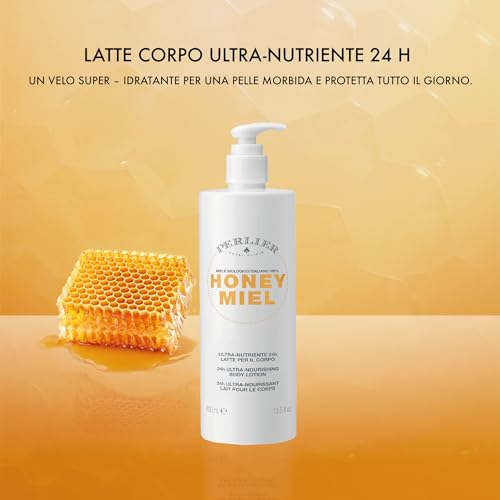 Perlier Honey Miel Ultra-Nourishing Body Lotion 400 ml, 13.5 Fl Oz, Made in Italy [Italian import]