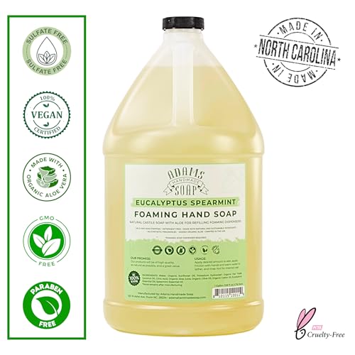 Adams Handmade Soap Liquid Foaming Soap 1 Gal - Eucalyptus Spearmint