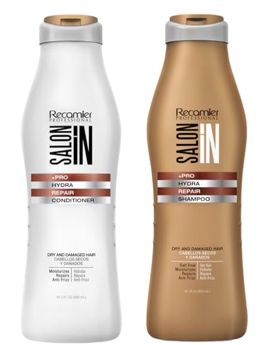 Hydrating Hair Repair Shampoo & Conditioner Set for Dry Damaged Hair - 10.1Oz