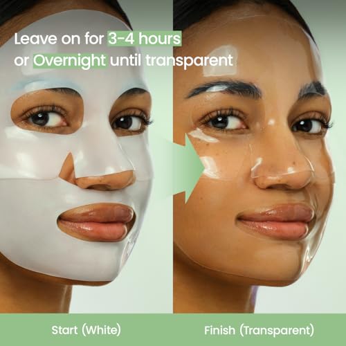 Hydrogel Face Mask Duo with Collagen & Sea Kelp for Glowing Skin - Korean Skincare Set