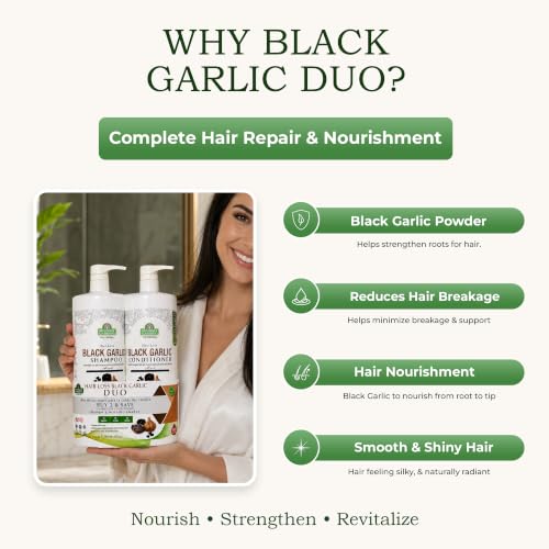 Spanish Garden Rosemary Hair Shampoo & Conditioner Set with Nourishing Hair Oil for All Hair Types