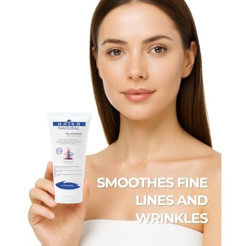 Anti-Aging Gel with Marine Algae Extract and Vitamins A & E. Smooths Fine Lines and Boosts Skin Elasticity. Deep Hydration and Cell Renewal. Paraben-Free, Cruelty-Free - 1.7 FL.OZ / 50g