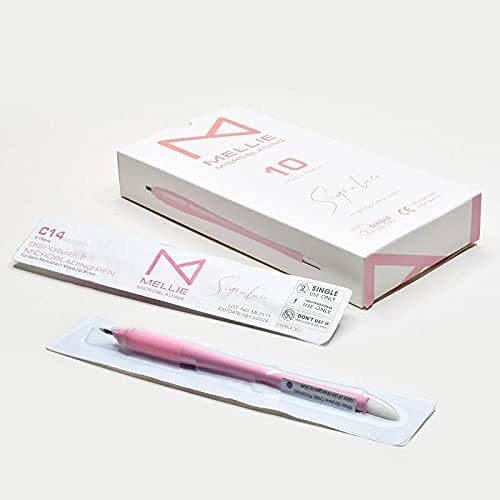 Microblading Pen Set - Disposable Eyebrow Tattoo Tools with Sterilized Fine Blades