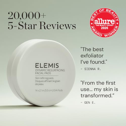 ELEMIS Dynamic Resurfacing Facial Pads 14 Count - Gentle Exfoliating Treatment