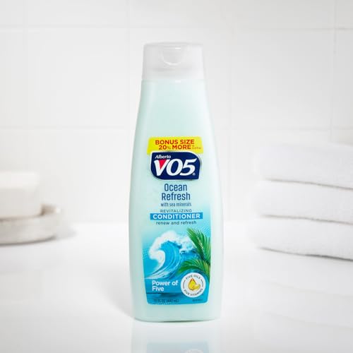 Alberto VO5 Ocean Refresh Revitalizing Conditioner - Hair Conditioner Formulated with Essential Vitamins and Oils - Fresh Ocean Fragrance - 15 oz