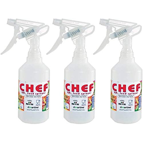 Food Grade Spray Bottle BPA Free Sprayer 0.5 Liter / 16 oz Food Safe Sprayer (3 Pack) Use for Water, Vinegar, Milk, Juice, Beer, Liquor