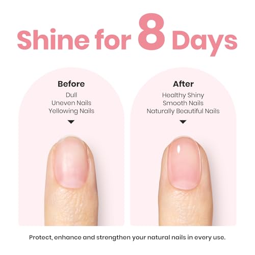 Beetles Nail Strengthener, Jelly Pink Nail Natural Concealer Foundation Polish Sheer Pink Air Dry Nail Growth Polish for Damaged Nails Imperfection Masking Gifts for Women 15ml