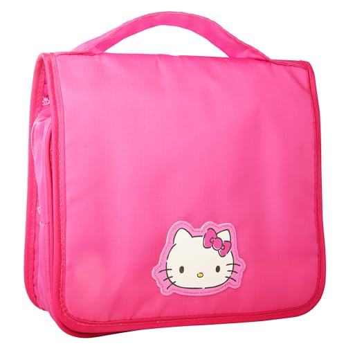 Hello Kitty Toiletry Bag, Hanging Toiletry Bag Pink, Makeup Bag, Sanrio Travel Official License
