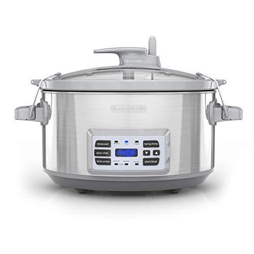 Deluxe Digital Slow Cooker with Sous Vide & Temperature Probe - 7 Quart
