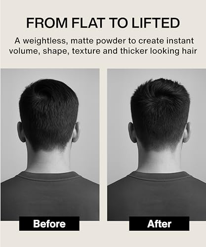 Men's Root Volumizing Hair Powder - Matte Finish, Medium Hold, Natural Texture