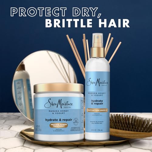 SheaMoisture Leave-In Conditioner & Hair Mask with Manuka Honey & Yogurt, 8 Oz