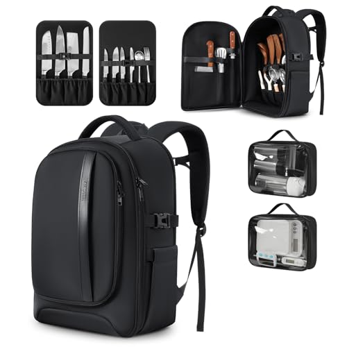 Professional Chef Knife Backpack with Waterproof Pockets & Tablet Sleeve