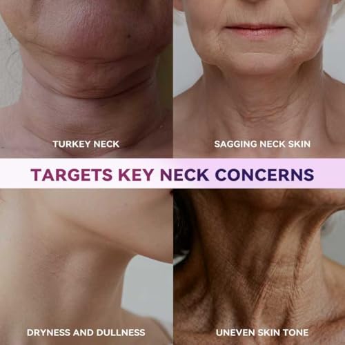 Tighten & Lift Neck & Chest Moisturizer Cream, 4.3 fl oz -2 Pack, Neck Firming Cream with Roller for Crepey Skin Body Care Comfort, Skin Firming Cream Reduces the Look of Fine Lines and Wrinkles