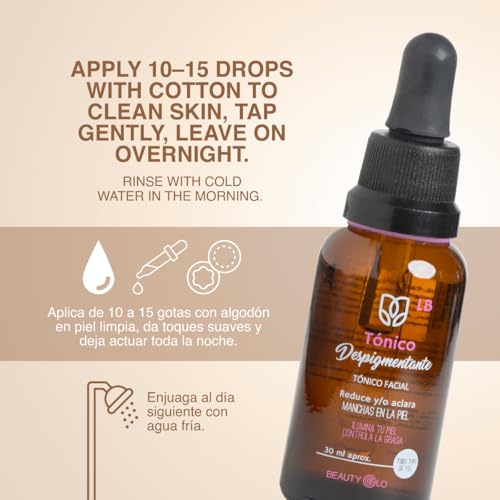 Depigmenting Toner for Face and Body – Reduces Dark Spots & Evens Skin Tone