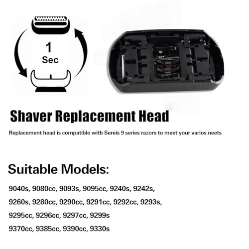 Series 9 92B Blade Compatible with Braun Series 9 Replacement Heads&for Braun S9 Replacement Head,for All Series 9 Electric foil Shaver 9030S, 9040s, 9050CC, 9080CC 11