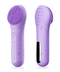 NgraCoola CLIE Violet Facial Cleansing Brush - Waterproof & Rechargeable, Gentle Exfoliating & Massaging Skin Care Tool