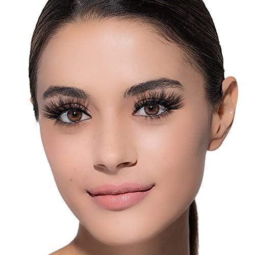 i?ENVY False Lashes, Imperial Mink High-End Eyelashes, Handcrafted Dramatic Natural Lashes, Wispy Fluffy Volume Extension Eyelashes (ADELAIDE)