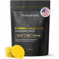 Turmeric Kojic Acid Cleansing Pads - Turmeric Face Scrub Pads with Vitamin C (30 pads), Kojic Acid and Turmeric Cleansing Pads for Exfoliation - Made With Vitamin B5